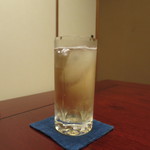 懐石 辻留 - 梅酒のソーダ割り