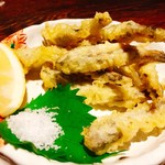 根ずみ屋 - 『メヒカリの天ぷら』様（650円）このメヒカリ様大好きなんですよ～福岡では滅多に食べれないし！
