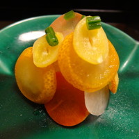 たか田八祥 - 鯛の唐墨・煮こごり和え