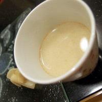 鮨 八や - 甘エビの出汁　豆乳と白味噌
                  