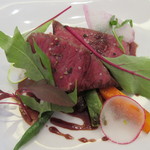 ビストロ ダイア - ［ランチ］宮城県産仙台黒毛和牛　A5等級ランプ肉のロースト
      ポルト酒のソース