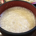 五十里うどん　麺味座 - おしぼりうどんの大根おろし