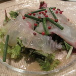 Bistro Osier - 生け鯛のサラダ仕立て山葵風味のドレッシング
