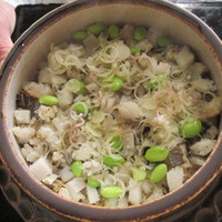 赤坂 菊乃井 - 鱧と枝豆の御飯