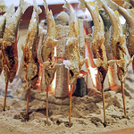 柳家 - 友釣りで獲った長良川の天然鮎の串焼き