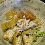 つきじ 文化人 - ひやしきつねそば　1,130円