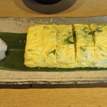 つきじ 文化人 - あおさ海苔の出汁巻き玉子＝16年8月