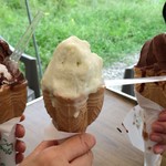 麓ジェラート - 食べかけでスミマセン
      （～～；