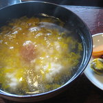 行楽庵 - 【食事】雑炊菊花仕立て・香の物