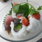 松原きっちん - ハモの湯引き