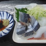 松原きっちん - サンマとイカも刺身