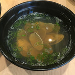 鮪大学水産研究所 - あさり汁100円