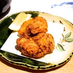 銀座　ふく太郎 - ごまふぐの唐揚げ！　ふわふわの身の唐揚げ♡