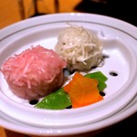 銀座　ふく太郎 - とらふく紅白しゅうまい