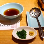 銀座　ふく太郎 - 鍋のたれ。ポン酢