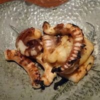 板前心 菊うら - あおりイカ下足七味焼800円+税サ