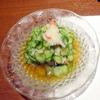 板前心 菊うら - カニきゅうり酢1,100円+税サ