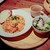 cafe＆dining ballo ballo - 料理写真:海老とアボガドのトマトクリームスパセット