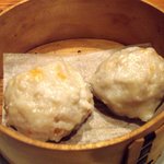 蒸し八 - 海老蓮根まんじゅうの蒸し物