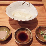 そばの実 一閑人 - そばがき