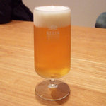 そばの実 一閑人 - 生ビール キリン一番搾り(550円)