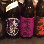 焼酎・梅酒・ダイニング　わった - 焼酎がたくさんあります