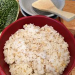 長野県 長寿食堂 - 定食の雑穀米