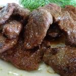 塩の里 - 鹿肉の焼肉定食（鹿肉アップ）