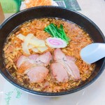 白河ラーメン みちのく - ②揚げ葱ラーメン650円