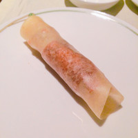中国飯店 富麗華 - ③北京片皮鴨１／２ 5500円(四分の一)
