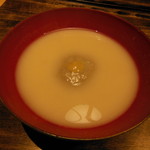 御料理 光安 - 蕎麦がきの白味噌仕立て