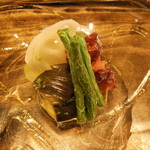 御料理 光安 - 野菜の炊き合わせ