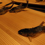 御料理 光安 - 安曇川の鮎塩焼き