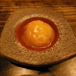 御料理 光安 - 卵黄の味噌漬け