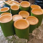 宇豆基野 - 白桃と豆乳ジュース　炭酸割り