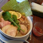 麺づくり 蒼空 - 蒼空旬菜涼麺～アラビアータスープ添え(2016/8)
