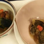 山の神温泉　優香苑 - 茄子餃子と冷やし煮物