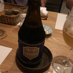 隆兵そば - ベルギービール(シメイブルー)