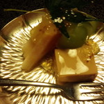 もてなしのかくれ家 すわや - シャインマスカット、桃、キャラメルムース