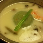 もてなしのかくれ家 すわや - 冬瓜の中にジャガイモ団子？