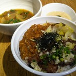 新橋炭焼牛たん本舗 - 新橋スタミナ丼ぶり（ご飯大盛り）