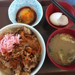 すき家 - 牛丼＋たまごセット＝450円