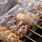 串焼きろばた えにし - 備長炭で焼いてます！新鮮食材と香り豊かな備長炭が命