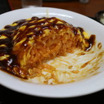 ぽぷら - オムライス（4分後）