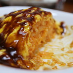 ぽぷら - オムライス（4分後）