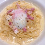 ポポラマーマ - 半熟卵のカルボナーラ単品¥600税別