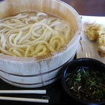 Marugame Seimen - 釜あげ(大)と、かしわ天