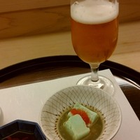 鮨割烹やま中 - お通し(食べちゃったあと^^;)