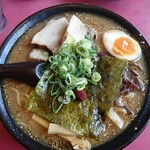 藤一番 - 濃厚醤油とんこつ温厚ラーメン(大盛)