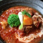 サロンドカフェアンジュ - 豚肉のトマトソース煮